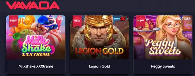 Ekskluzywne gry i limity CASINO VAVADA