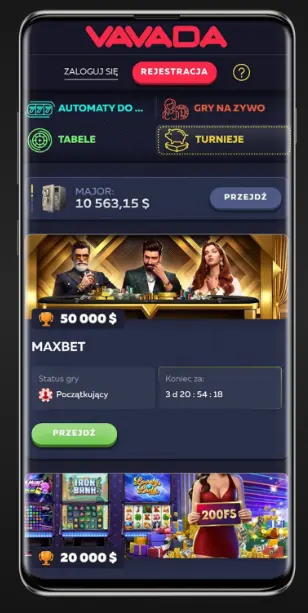 Rejestracja w kasynie CASINO VAVADA